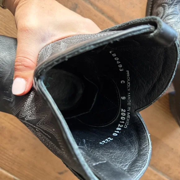 Lane Boots - Lexington Bootie Jet Black Size 9 - Picture 10 of 12